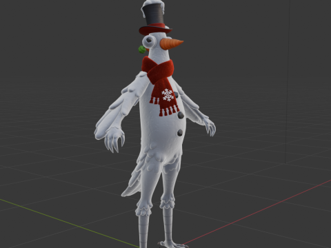 Flakey The Snowbird - Fortnite Model 3D