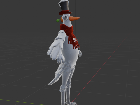 Flakey The Snowbird - Fortnite Model 3D