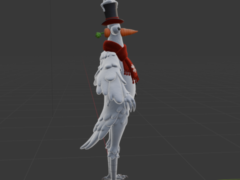 Flakey The Snowbird - Fortnite Model 3D