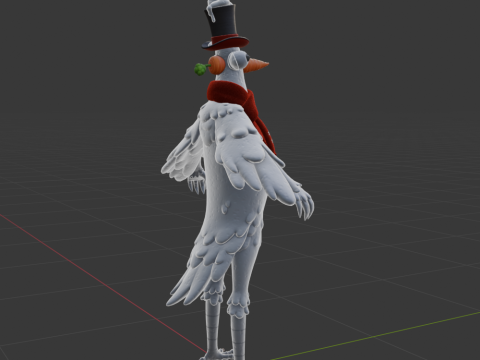Flakey The Snowbird - Fortnite Model 3D