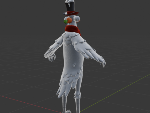 Flakey The Snowbird - Fortnite Model 3D