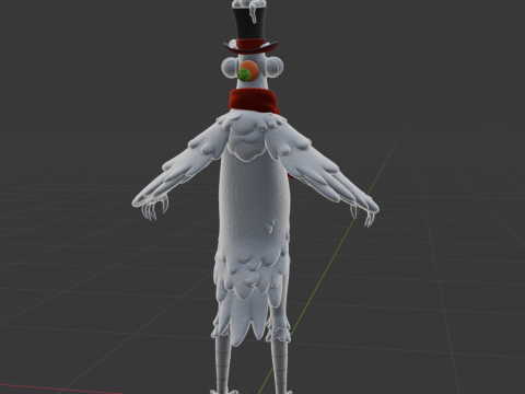 Flakey The Snowbird - Fortnite Model 3D