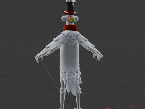Flakey The Snowbird - Fortnite Model 3D