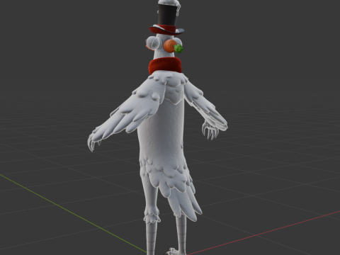Flakey The Snowbird - Fortnite Model 3D