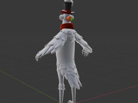 Flakey le Snowbird - Fortnite Modèle 3D
