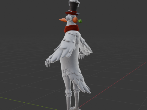 Flakey The Snowbird - Fortnite Model 3D