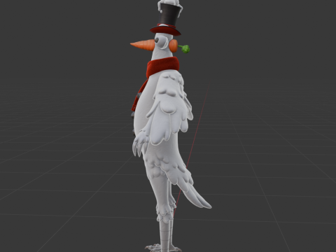 Flakey The Snowbird - Fortnite Model 3D