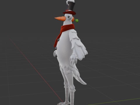 Flakey The Snowbird - Fortnite Model 3D