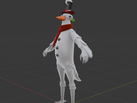 Flakey The Snowbird - Fortnite Model 3D