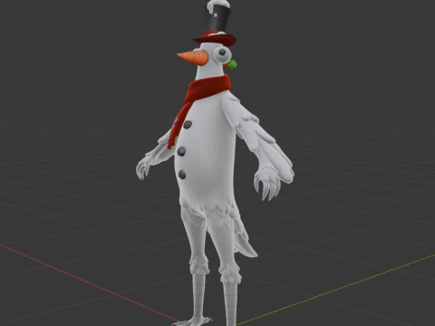 Flakey le Snowbird - Fortnite Modèle 3D