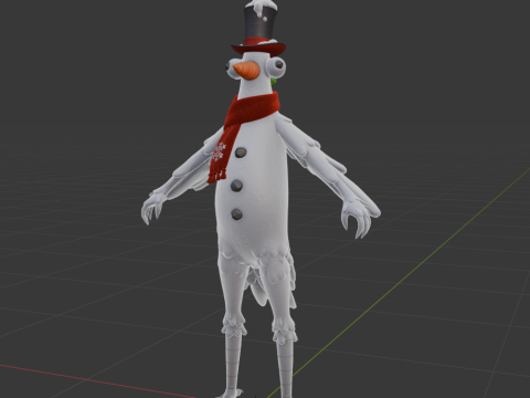 Flakey The Snowbird - Fortnite Model 3D