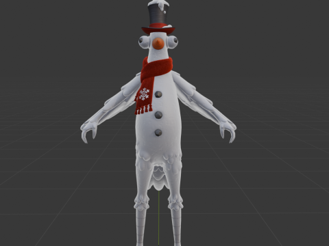 Flakey The Snowbird - Fortnite Model 3D