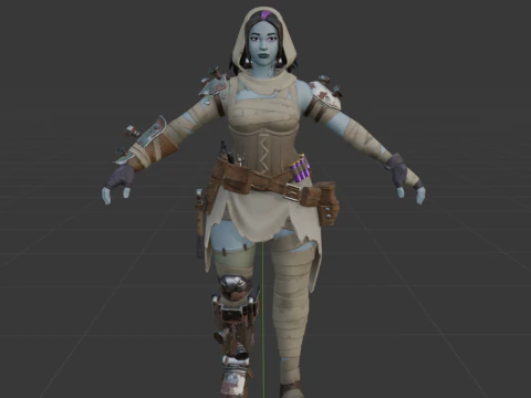 Arrlene Izza - Fortnite 3D Model