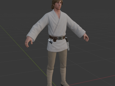 Luke Skywalker - Fortnite 3D Модель