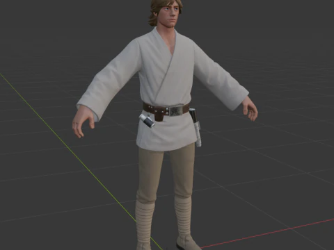 Luke Skywalker - Fortnite 3D Model