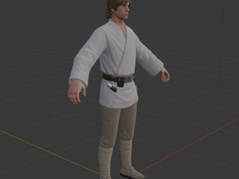 Luke Skywalker - Fortnite 3D Модель