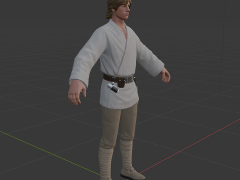 Luke Skywalker - Fortnite 3D Model