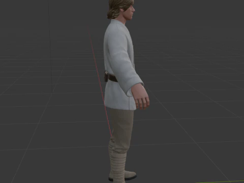 Luke Skywalker - Fortnite 3D Model