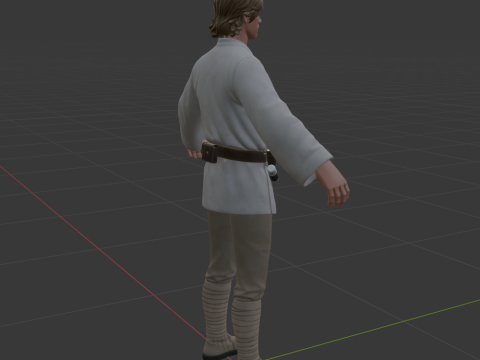 Luke Skywalker - Fortnite 3D Модель