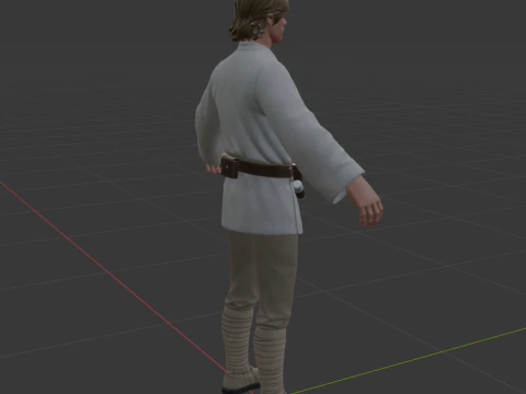 Luke Skywalker - Fortnite 3D Model