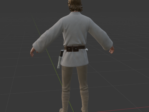 Luke Skywalker - Fortnite 3D Модель