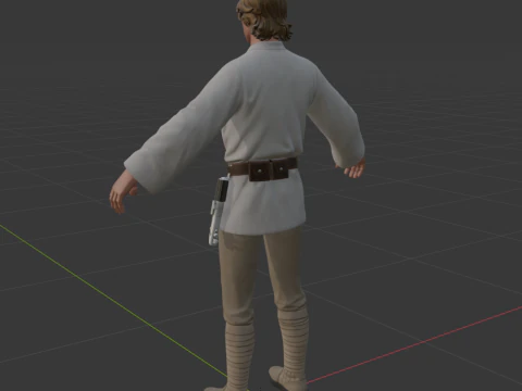 Luke Skywalker - Fortnite 3D Model