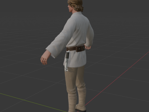 Luke Skywalker - Fortnite 3D Модель