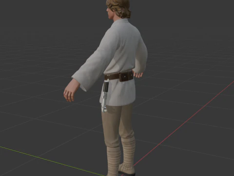 Luke Skywalker - Fortnite 3D Model