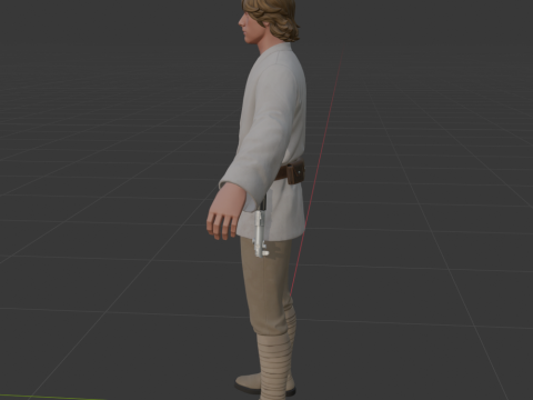 Luke Skywalker - Fortnite 3D Модель