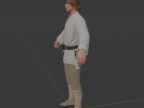 Luke Skywalker - Fortnite 3D Модель
