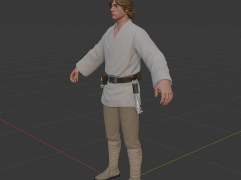 Luke Skywalker - Fortnite 3D Модель