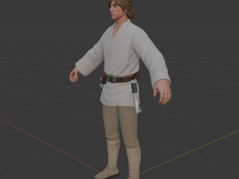 Luke Skywalker - Fortnite 3D Model