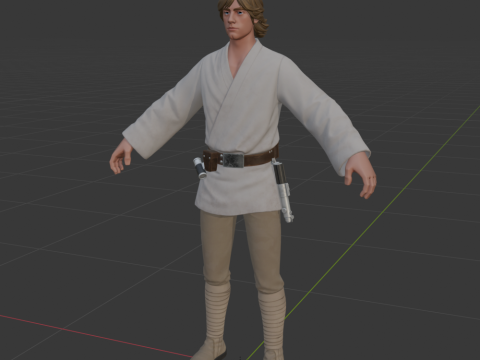 Luke Skywalker - Fortnite 3D Модель