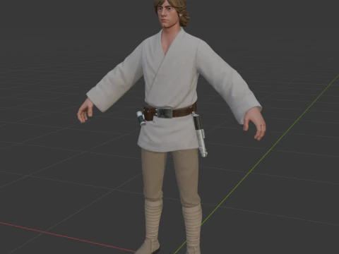 Luke Skywalker - Fortnite 3D Model