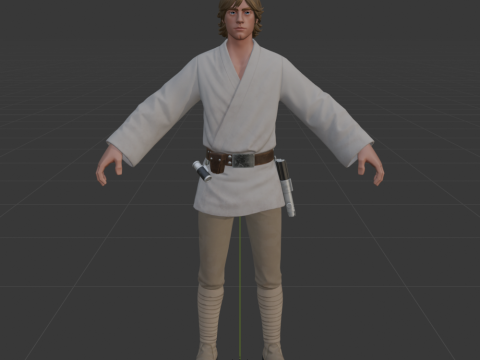 Luke Skywalker - Fortnite 3D Модель