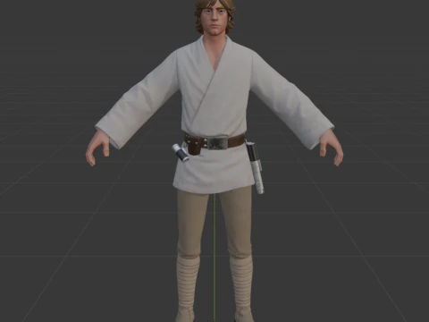 Luke Skywalker - Fortnite 3D Model