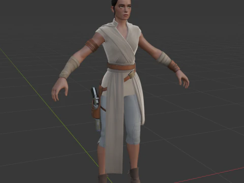 Rey - Fortnite 3D Model