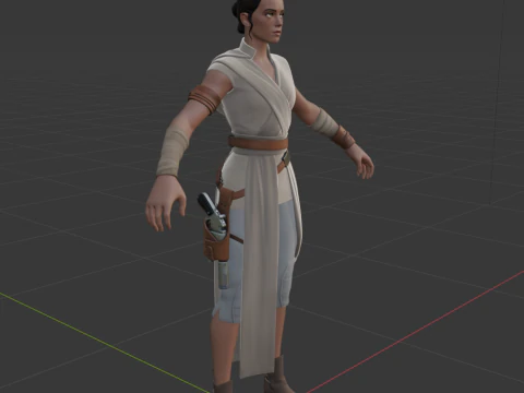 Rey - Fortnite 3D Model