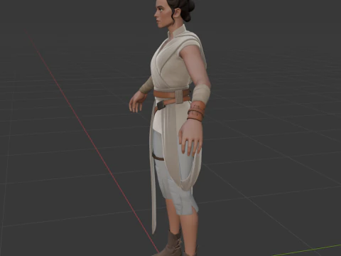 Rey - Fortnite 3D Model