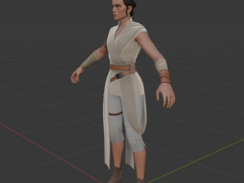 Rey - Fortnite 3D Model