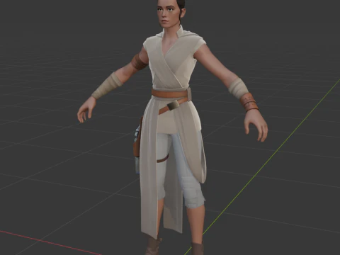 Rey - Fortnite 3D Model