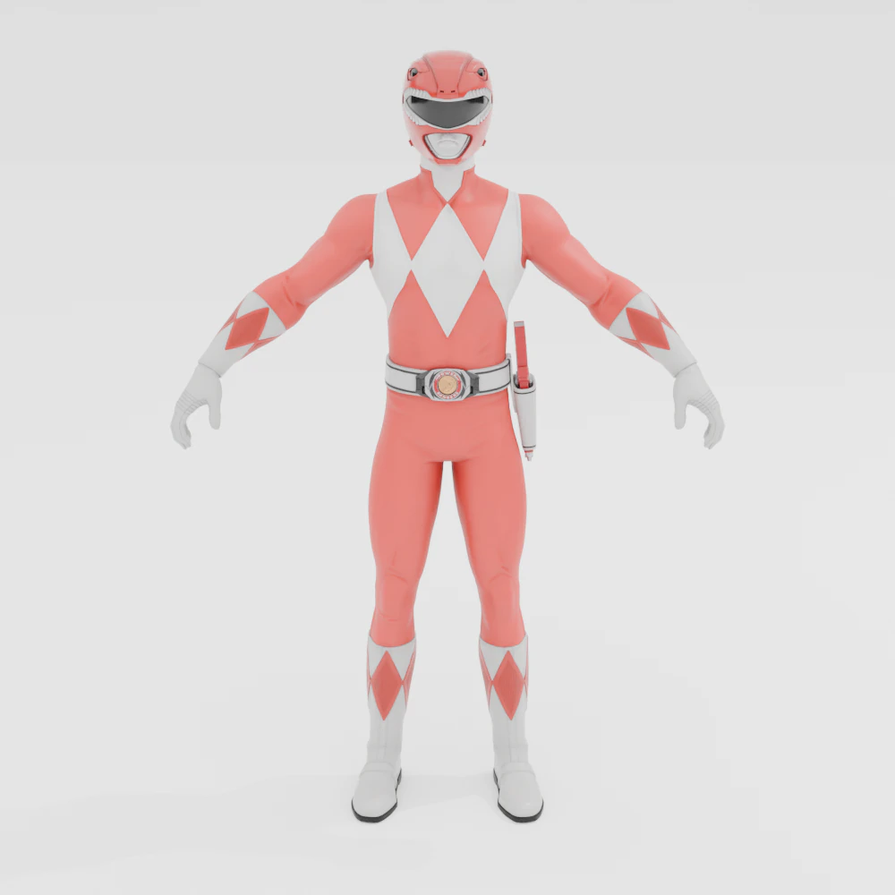 Red Ranger - Fortnite 3D Model .c4d .max .obj .3ds .fbx .stl .blend