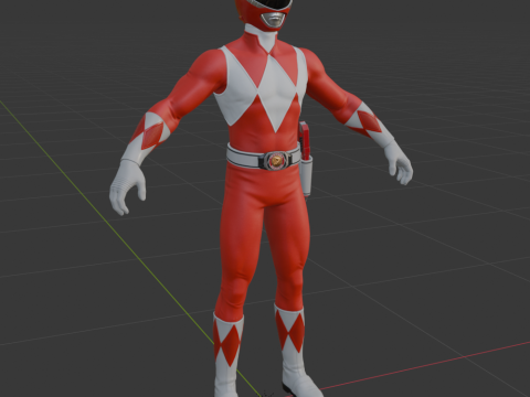 Red Ranger - Fortnite Model 3D