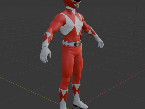 Red Ranger - Fortnite Model 3D