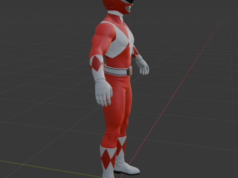 Red Ranger - Fortnite Model 3D