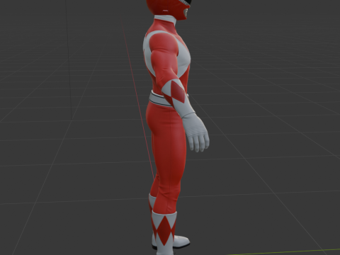 Red Ranger - Fortnite Model 3D