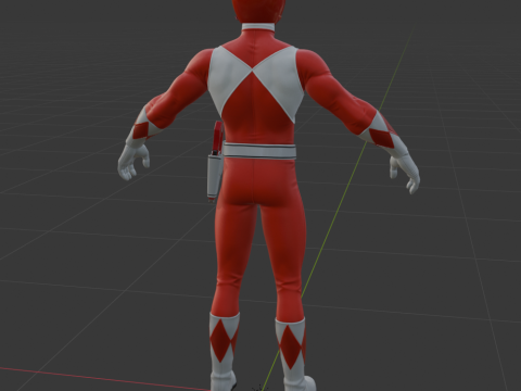 Red Ranger - Fortnite Model 3D