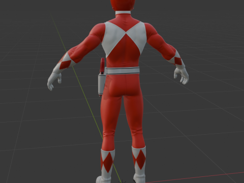Red Ranger - Fortnite Model 3D