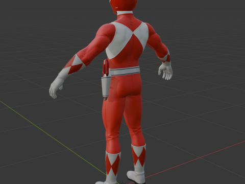 Red Ranger - Fortnite Model 3D