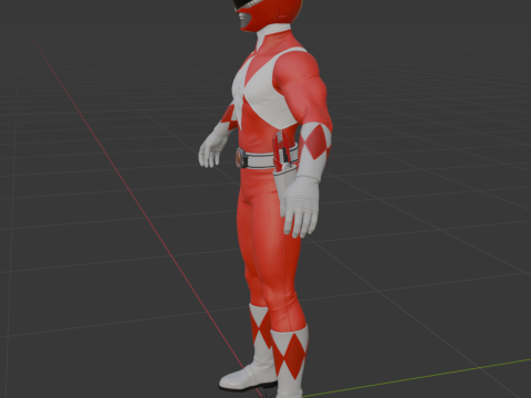 Red Ranger - Fortnite Model 3D